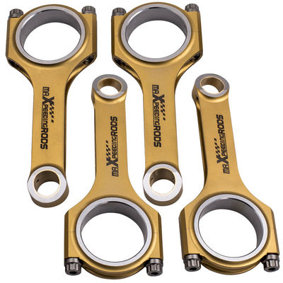 Titanizing 4340 aircraft pass moly new quality steel maXspeedingrods Titanizing Racing H-beam chromed connecting rods fit for BMW N20B20 2.0T N26B20 F31 F10 F18 F25 EN24 steel