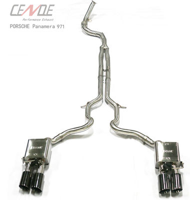 304 Stainless Steel CENDE Customized Titanium Exhaust Header With Universal Catalytic Converter Pipe For Porsche Panamera971